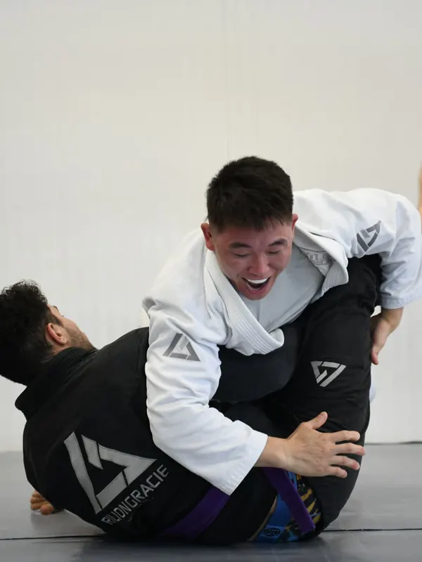 Two students training in the Fundamentals program
