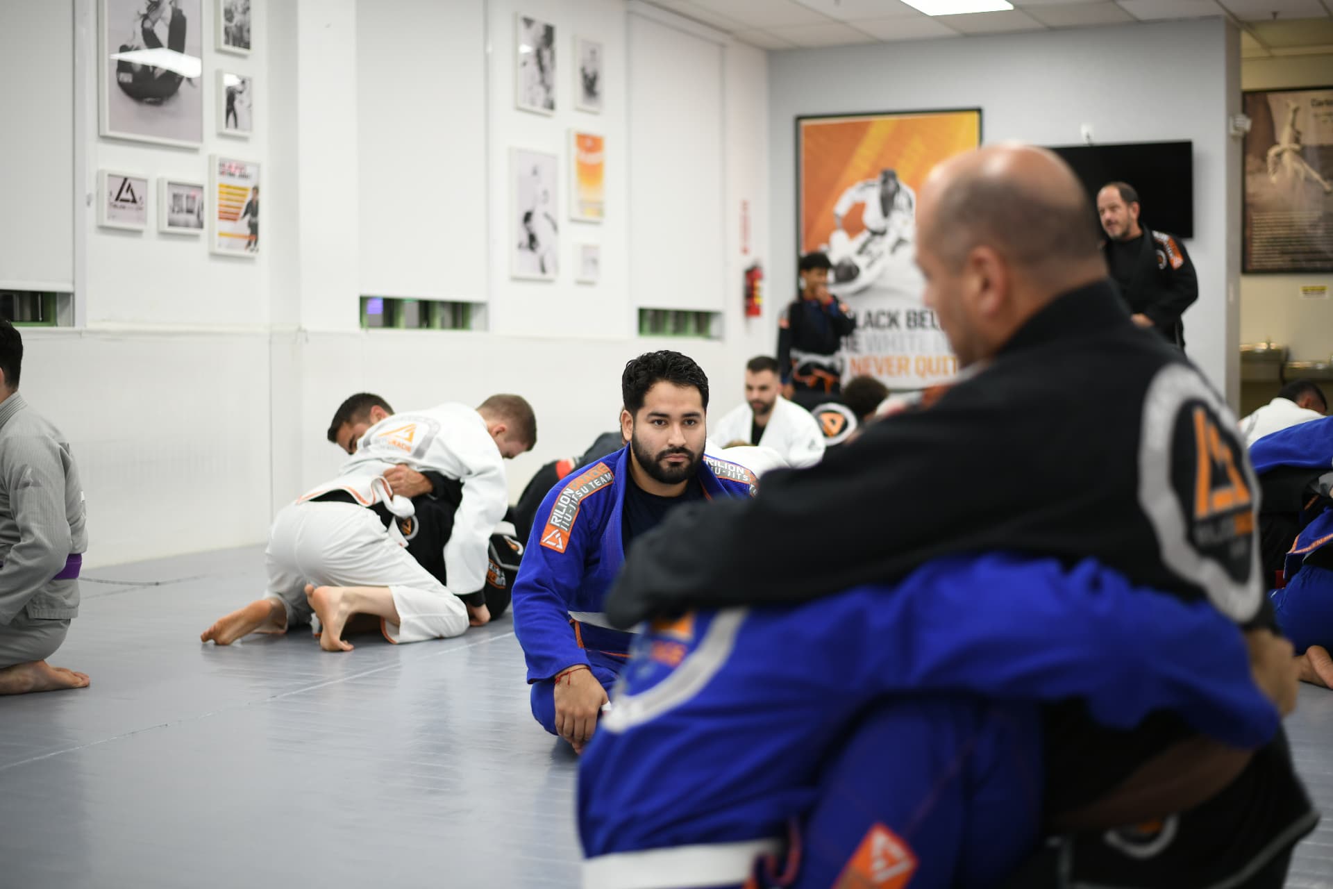 Beginners class training at Rilion Gracie Doral